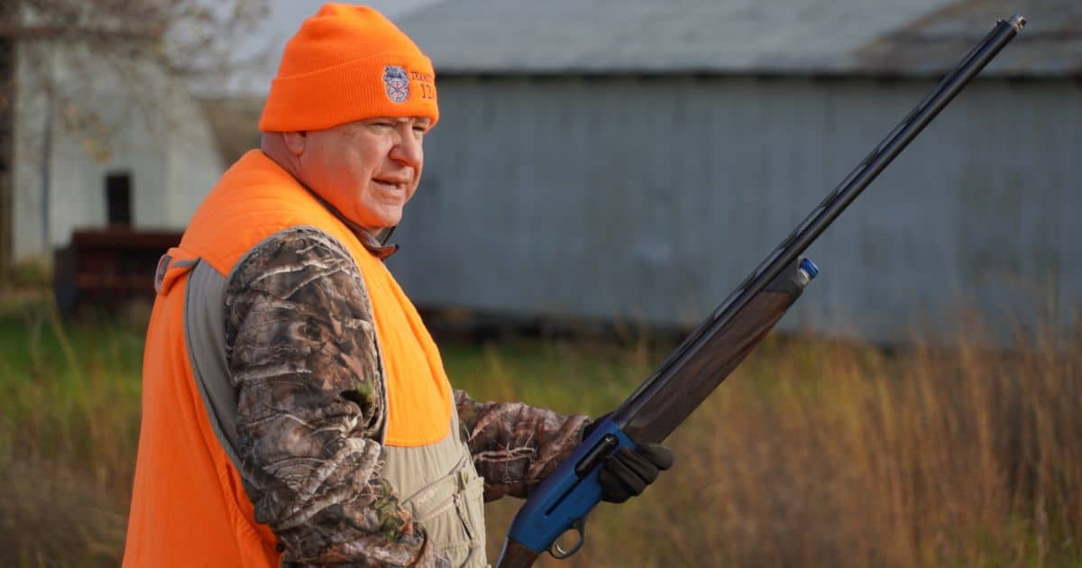 Tim Walz outside hunting.